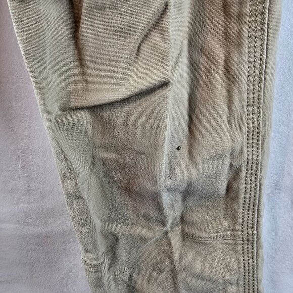 Carhartt Pants Mens 33x32 Fits 31x30 Khaki Straight Fit Work Stretch Workwear A1 - Picture 5 of 12